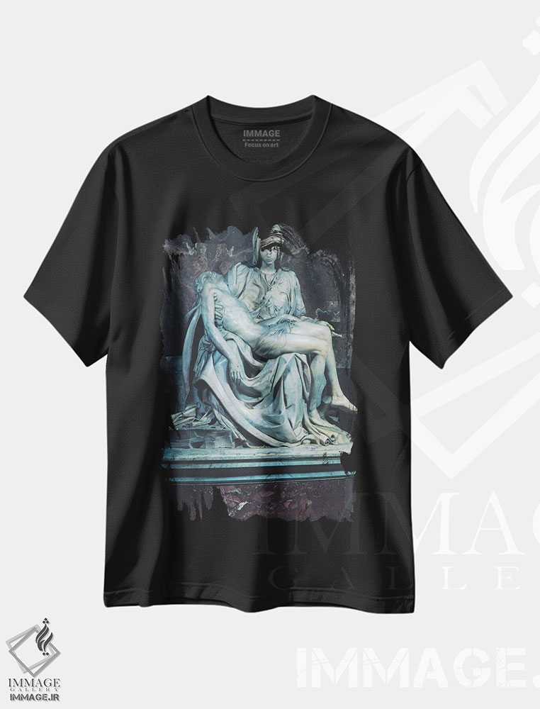 تیشرت طرح دار پیتا، هنر فاخر کلاسیک اثر میکل آنژ | immage.ir