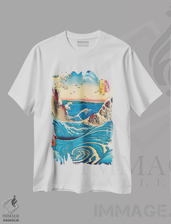 تیشرت طرح دار آوا، گرداب های ناروتو، دکور آسیایی اثر اوتاگاوا هیروشگه | فروشگاه ایماژ