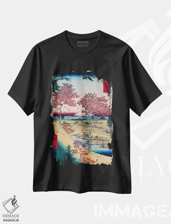 تیشرت طرح دار توکیو: یوهی گائوکا در منطقهٔ مِگورو، دکور آسیایی اثر اوتاگاوا هیروشگه | فروشگاه ایماژ