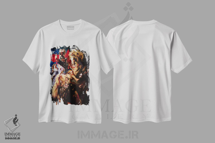 تیشرت طرح دار سن ژرژ و اژدها، باروک اثر پیتر پل روبنس | فروشگاه ایماژ