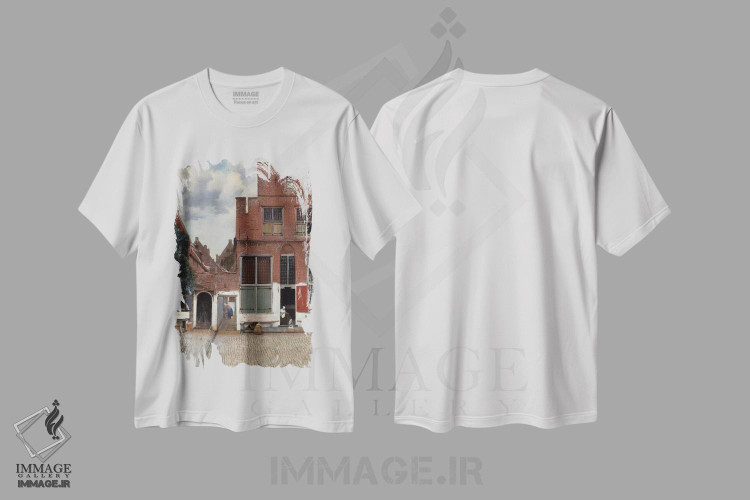 تیشرت طرح دار خیابانی در دلفت، باروک اثر یوهانس ورمیر | immage.ir