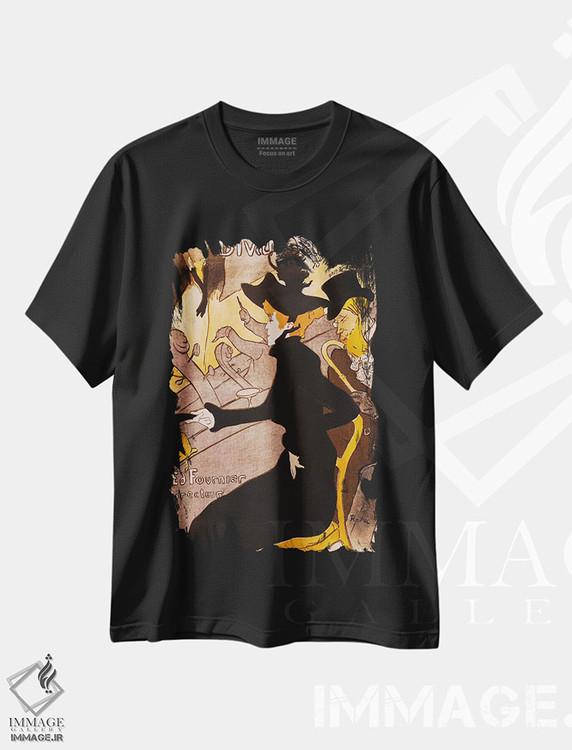 تیشرت طرح دار دیوان ژاپنی، آرت نوو اثر آنری دو تولوز-لوترک | immage.ir