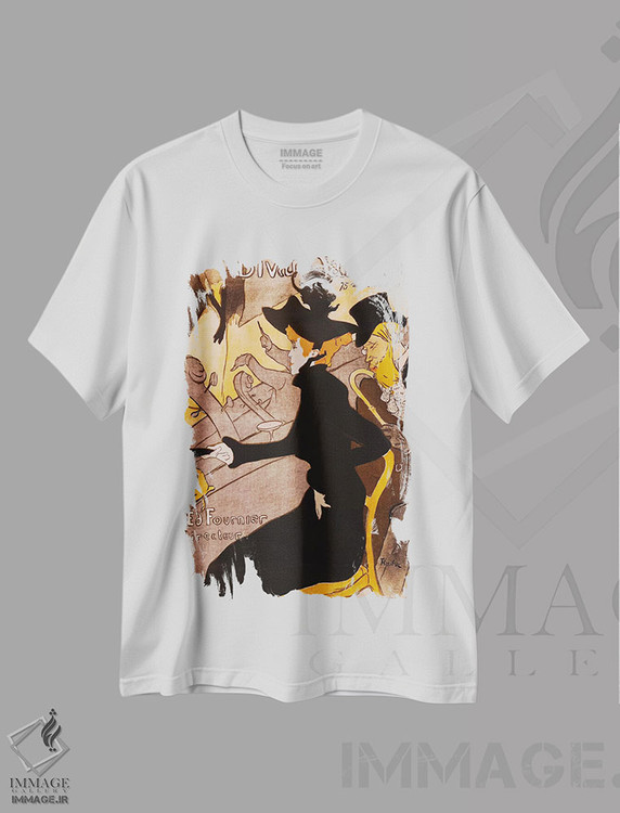 تیشرت طرح دار دیوان ژاپنی، آرت نوو اثر آنری دو تولوز-لوترک | فروشگاه ایماژ