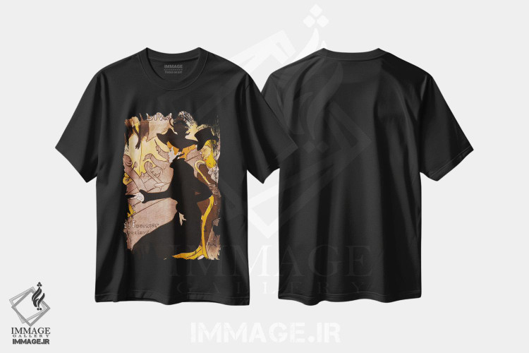تیشرت طرح دار دیوان ژاپنی، آرت نوو اثر آنری دو تولوز-لوترک | immage.ir