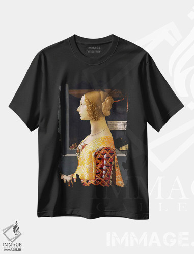 تیشرت طرح دار پرترهٔ جیووانا تورنابوئونی، هنر فاخر کلاسیک اثر دومنیکو گیرلاندایو | فروشگاه ایماژ