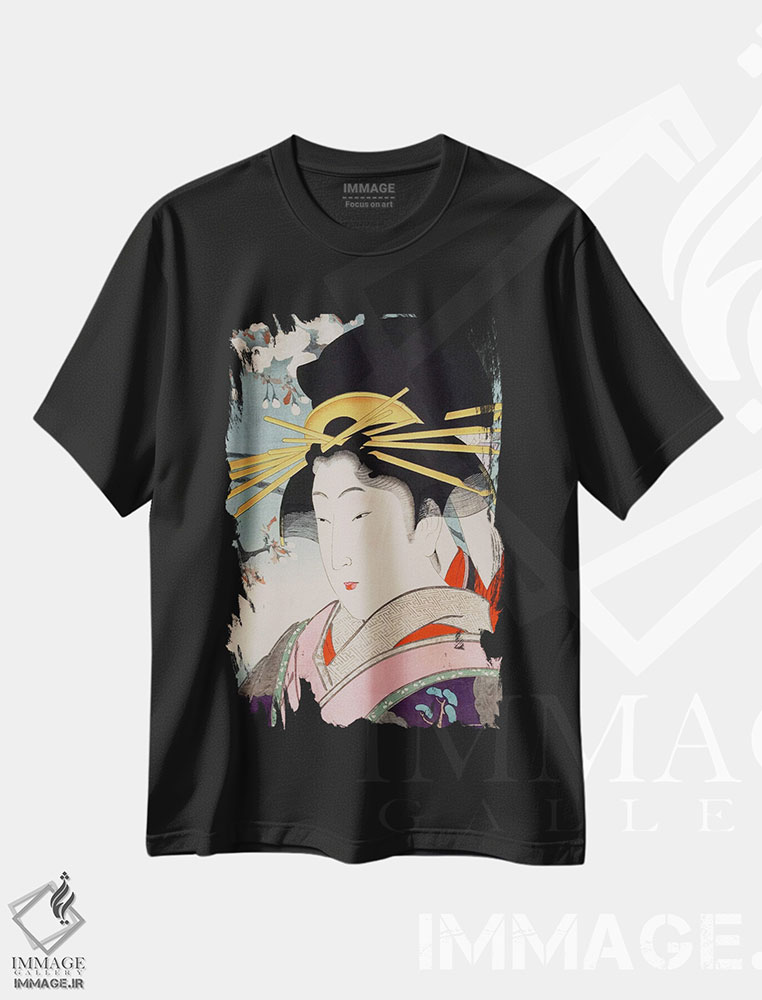 تیشرت طرح دار یک فاحشه، دکور آسیایی اثر هنرمند ناشناس | فروشگاه ایماژ