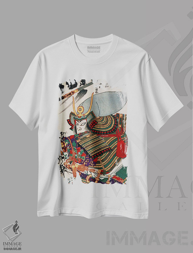 تیشرت طرح دار کاتو کیوماسا، دکور آسیایی اثر هنرمند ناشناس | فروشگاه ایماژ