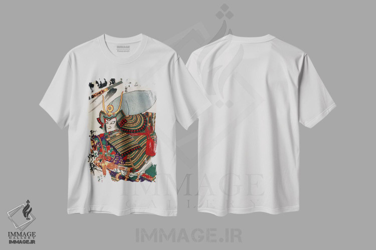 تیشرت طرح دار کاتو کیوماسا، دکور آسیایی اثر هنرمند ناشناس | فروشگاه ایماژ