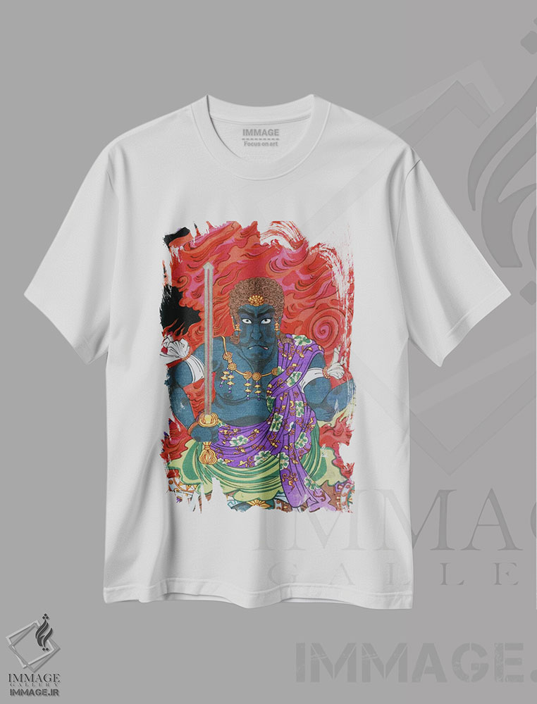 تیشرت طرح دار آکالابا شمشیر، دکور آسیایی اثر هنرمند ناشناس | immage.ir