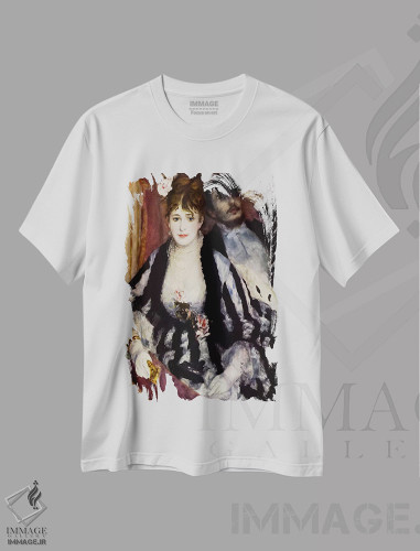 تیشرت طرح دار جعبهٔ تئاتر، هنر فاخر کلاسیک اثر پیر-اوگوست رنوار | فروشگاه ایماژ