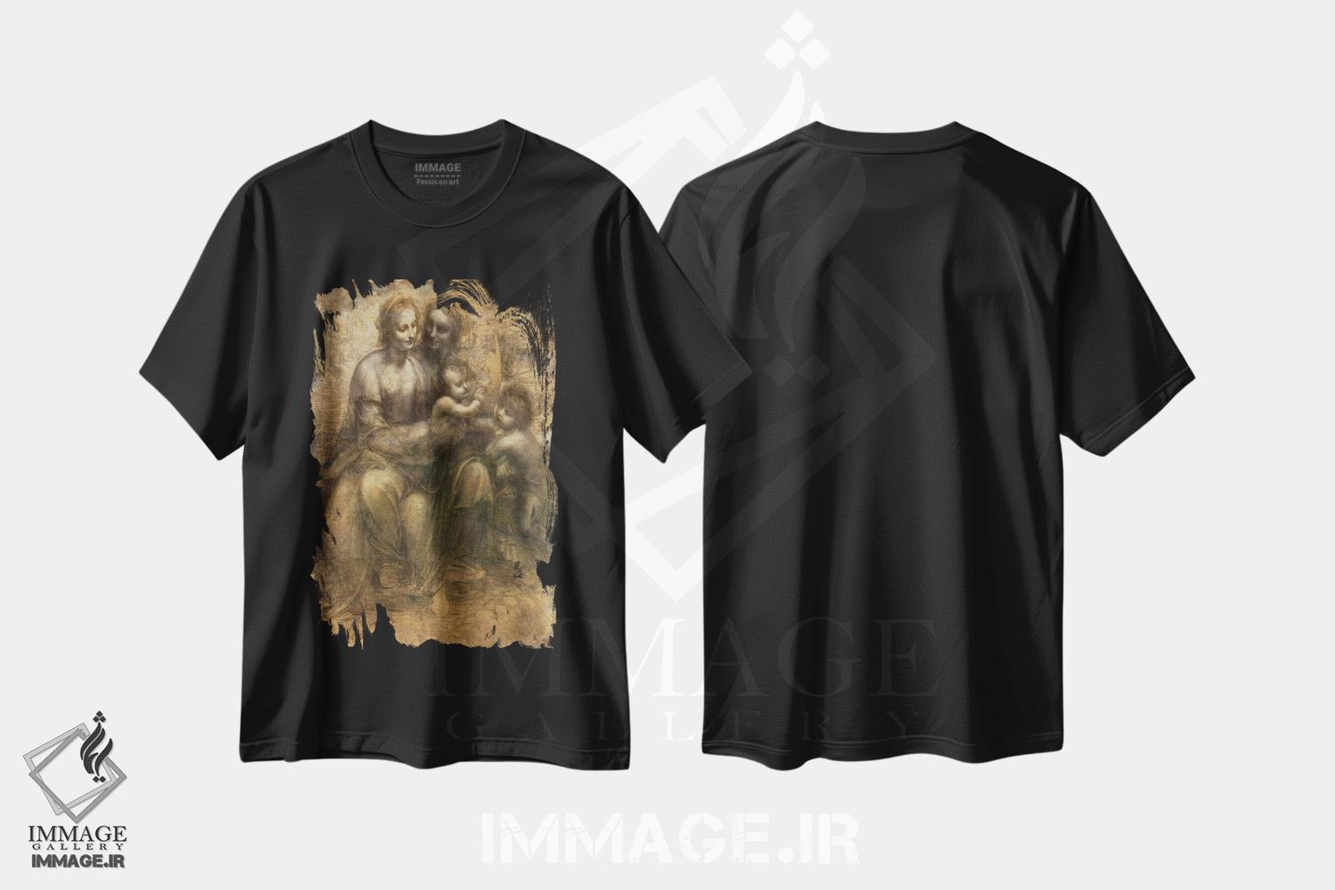 تیشرت طرح دار آثار لئوناردو داوینچی - immage.ir