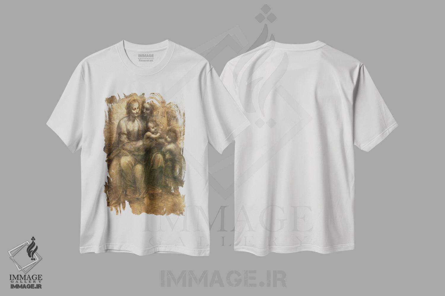 تیشرت طرح دار آثار لئوناردو داوینچی - فروشگاه ایماژ