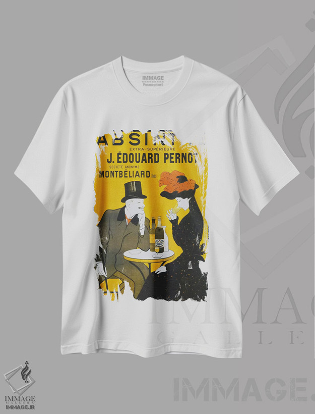 تیشرت طرح دار ابسنته، پرنو، وینتیج و رترو اثر کلکسیون اپل وینتج | فروشگاه ایماژ