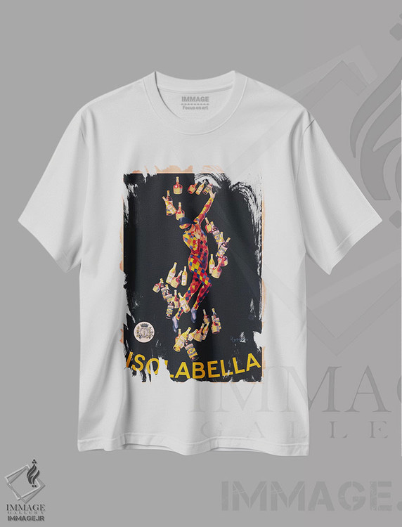 تیشرت طرح دار ایزولابلا، وینتیج و رترو اثر لئونتو کاپیلو | فروشگاه ایماژ