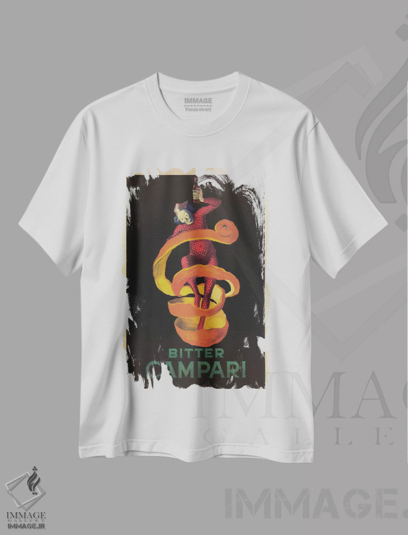 تیشرت طرح دار بیتِر کامپاری، وینتیج و رترو اثر لئونتو کاپیلو | immage.ir