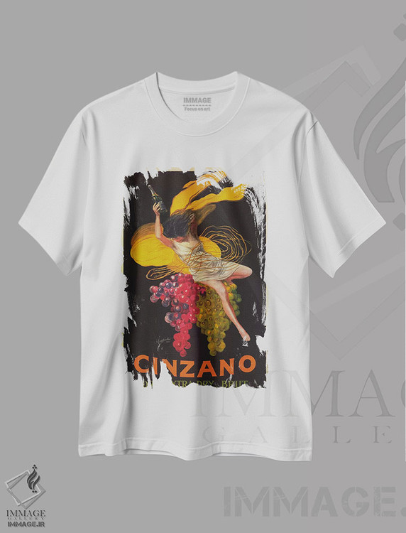 تیشرت طرح دار آستی چینزانو، تزئینی اثر لئونتو کاپیلو | فروشگاه ایماژ