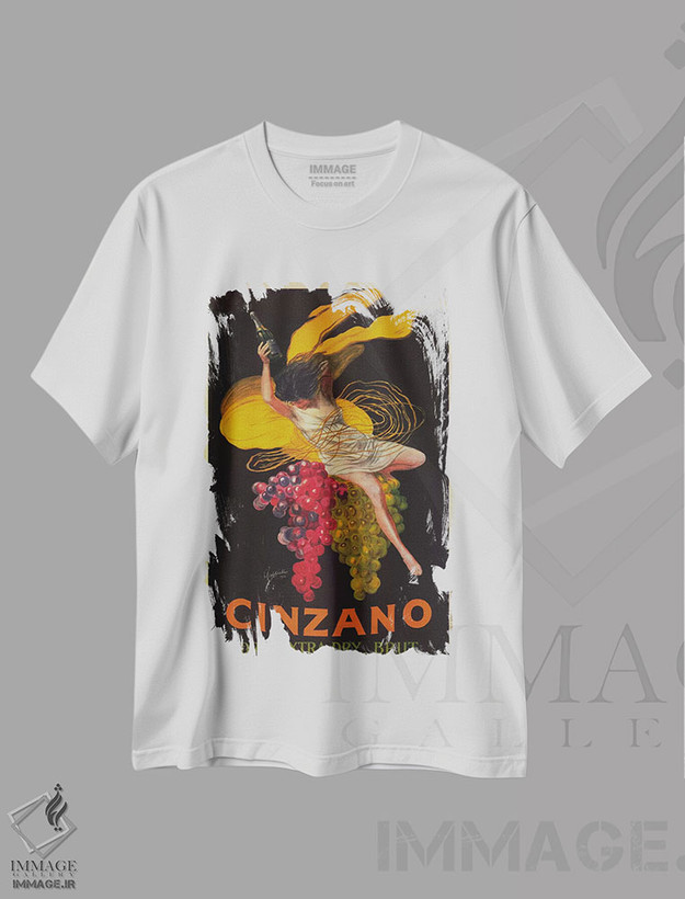 تیشرت طرح دار آستی چینزانو، تزئینی اثر لئونتو کاپیلو | فروشگاه ایماژ