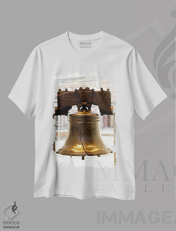 تیشرت طرح دار ناقوس آزادی، مدیوم اثر هنرمند ناشناس | immage.ir