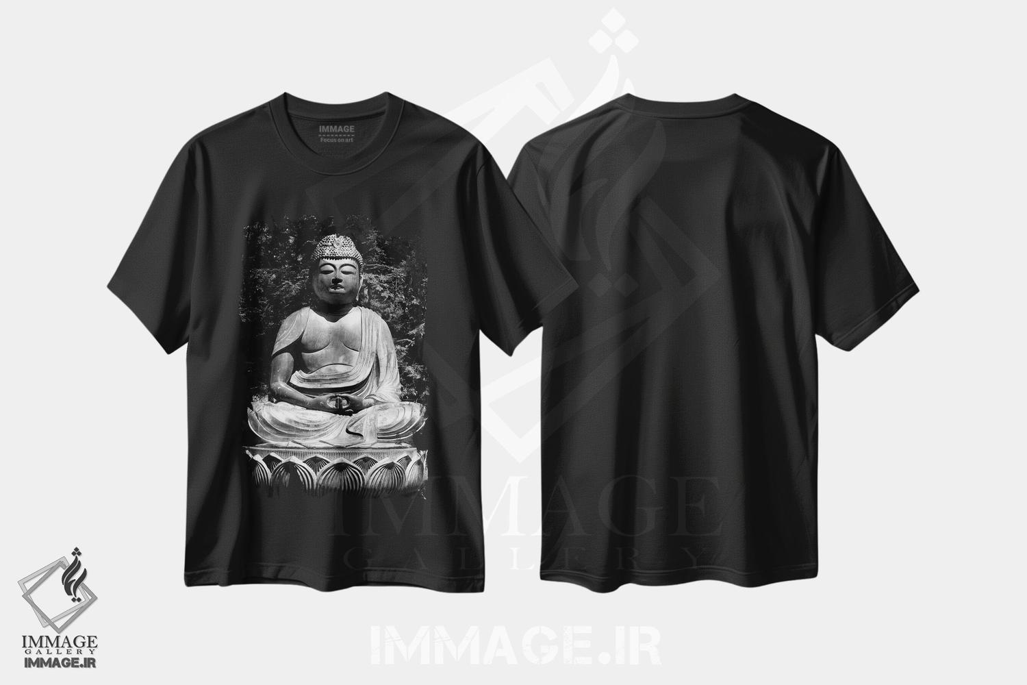 تیشرت طرح دار بودای آسیایی، دکور آسیایی اثر هنرمند ناشناس | فروشگاه ایماژ