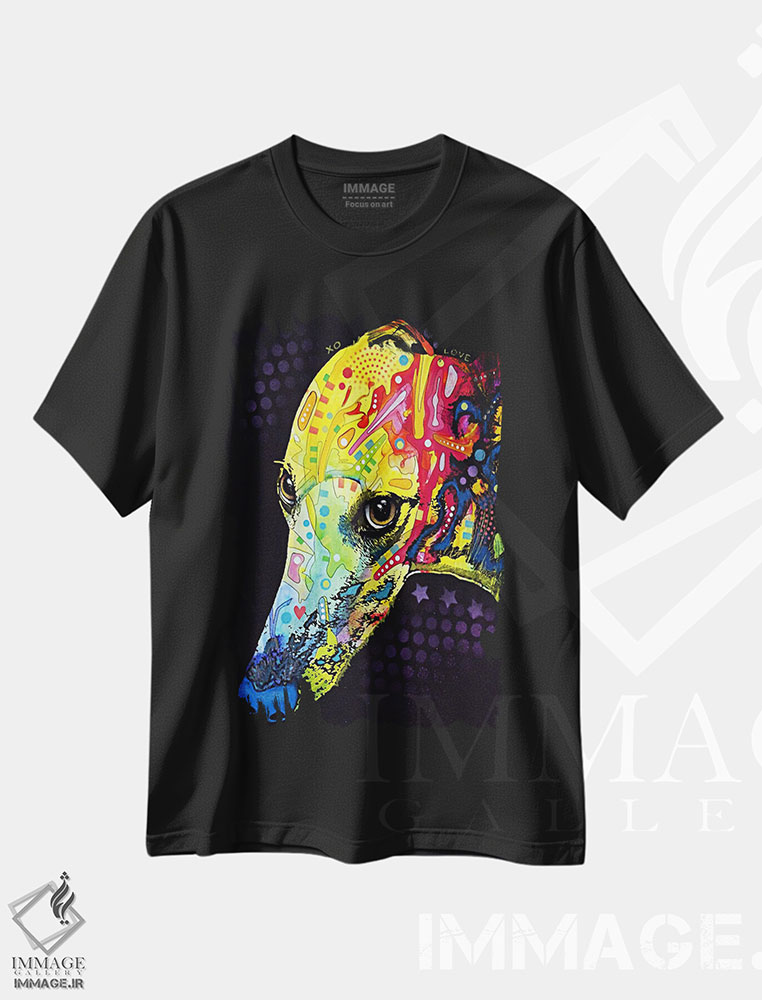 تیشرت طرح دار گریهاند، مدیوم اثر دین روسو | فروشگاه ایماژ