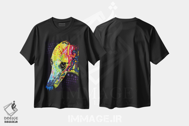 تیشرت طرح دار گریهاند، مدیوم اثر دین روسو | فروشگاه ایماژ