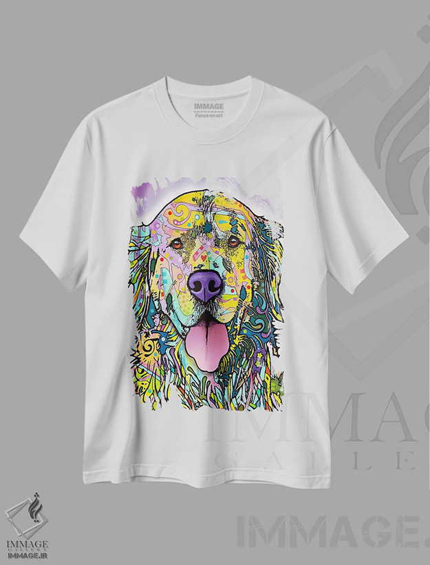 تیشرت طرح دار سکوت طلاست، مدیوم اثر دین روسو | فروشگاه ایماژ