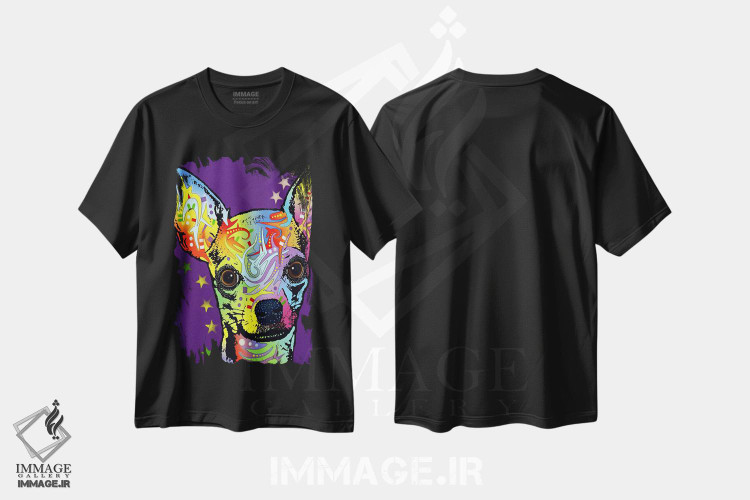 تیشرت طرح دار چیهواهوآ ۲، تزئینی اثر دین روسو | فروشگاه ایماژ