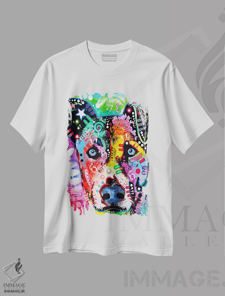تیشرت طرح دار وارونه، مدیوم اثر دین روسو | فروشگاه ایماژ