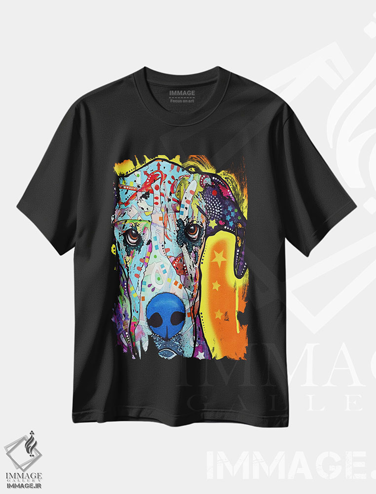 تیشرت طرح دار گریت دین، مدیوم اثر دین روسو | فروشگاه ایماژ