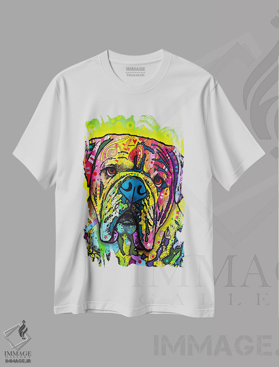 تیشرت طرح دار هی بولداگ، مدیوم اثر دین روسو | immage.ir