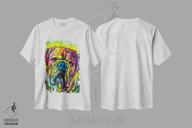 تیشرت طرح دار هی بولداگ، مدیوم اثر دین روسو | immage.ir