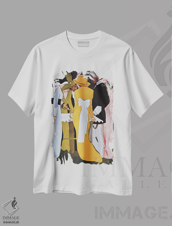 تیشرت طرح دار پوستر قدیمی لیکور کامپاری کوردیال، تزئینی اثر مارچلو دودوویچ | immage.ir