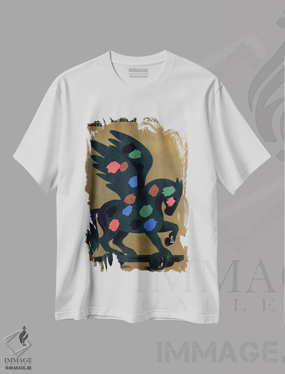 تیشرت طرح دار آثار هنرمند ناشناس - immage.ir