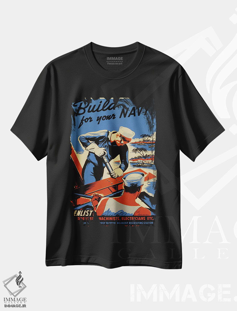 تیشرت طرح دار آثار هنرمند ناشناس - فروشگاه ایماژ