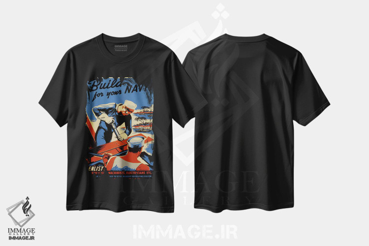 تیشرت طرح دار آثار هنرمند ناشناس - فروشگاه ایماژ