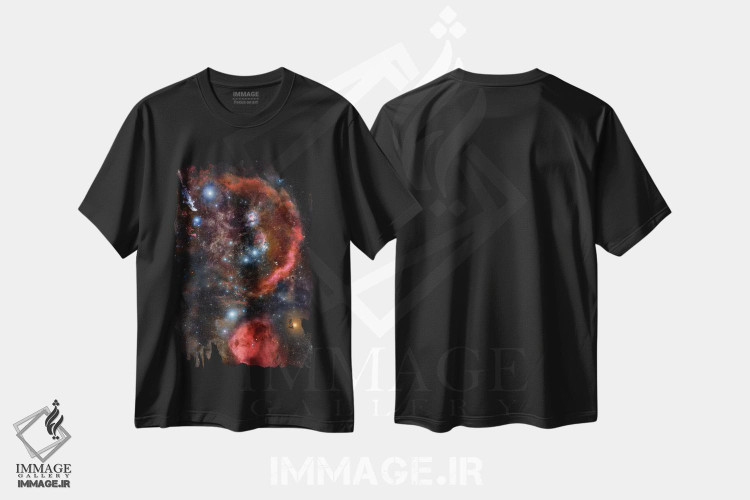تیشرت طرح دار جبار شکارچی، مدیوم اثر ناسا | فروشگاه ایماژ