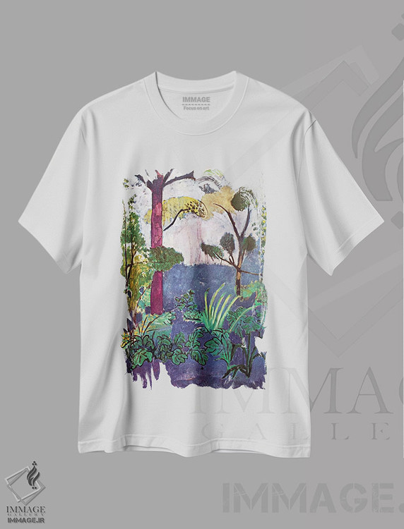 تیشرت طرح دار منظره مراکش، هنر فاخر کلاسیک اثر آنری ماتیس | immage.ir