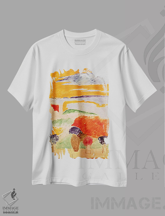 تیشرت طرح دار پنجره ای باز در طنجه، هنر فاخر کلاسیک اثر آنری ماتیس | immage.ir