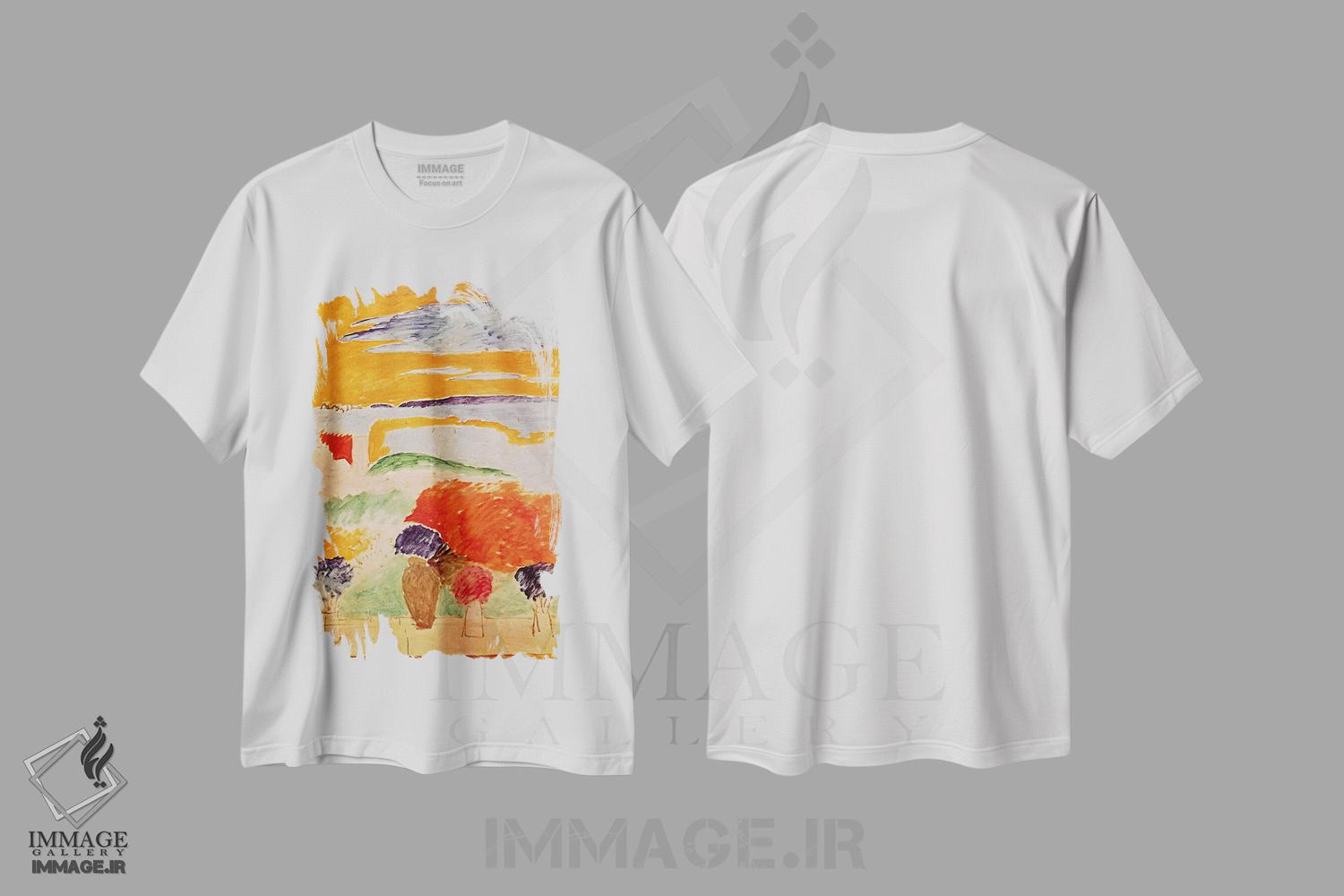تیشرت طرح دار پنجره ای باز در طنجه، هنر فاخر کلاسیک اثر آنری ماتیس | immage.ir