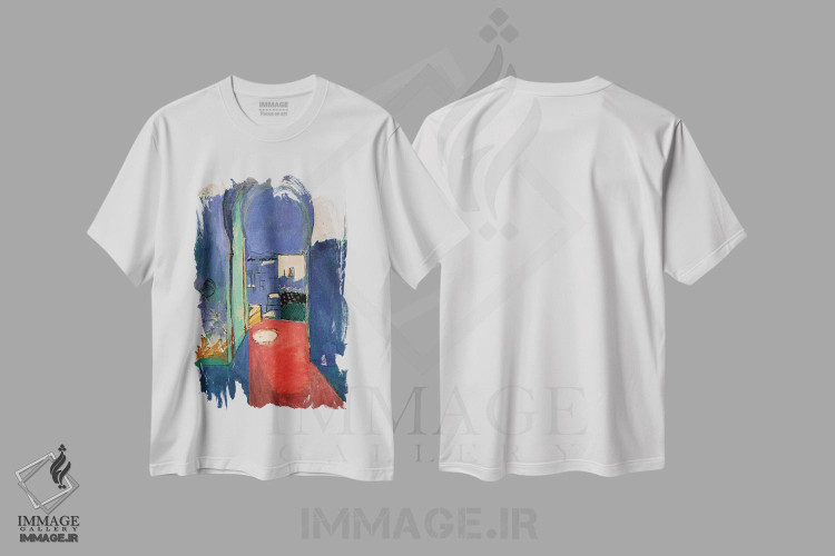 تیشرت طرح دار ورودی قصبه، ۱۹۱۲، هنر فاخر کلاسیک اثر آنری ماتیس | فروشگاه ایماژ