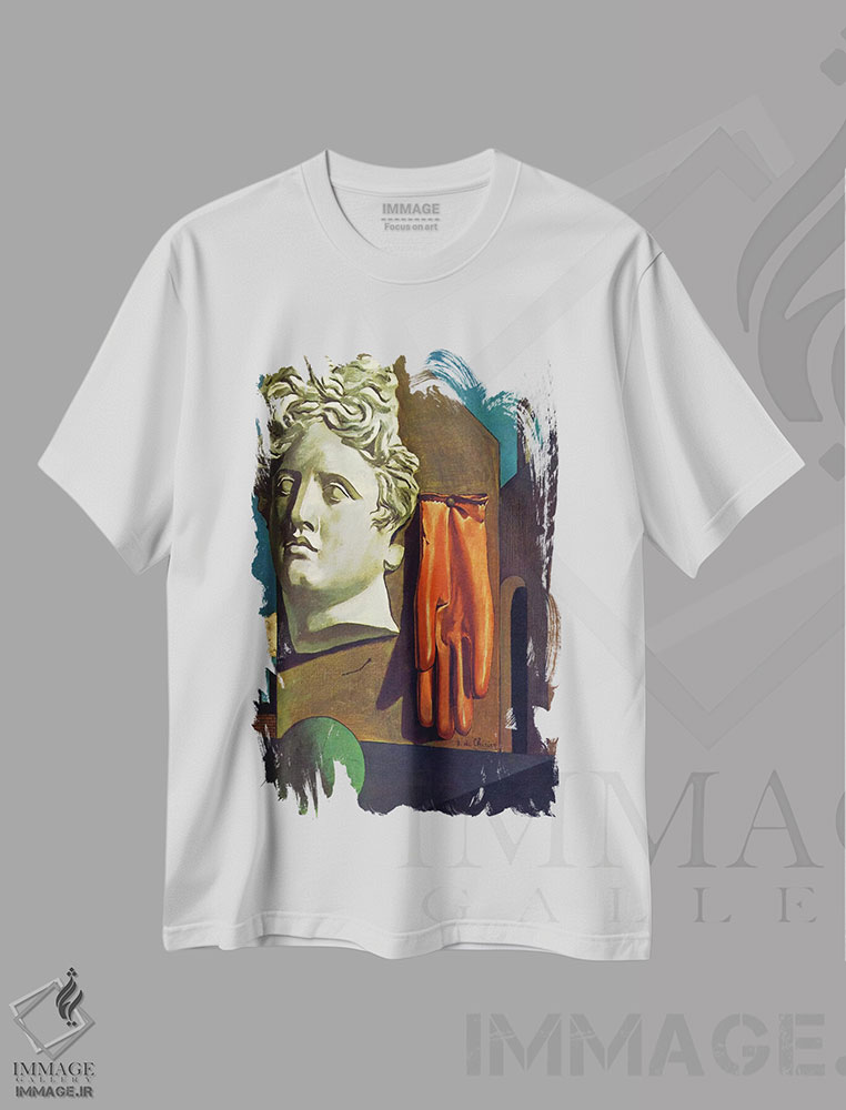 تیشرت طرح دار ترانه عشق، هنر فاخر معاصر اثر جورجو د کیریکو | فروشگاه ایماژ