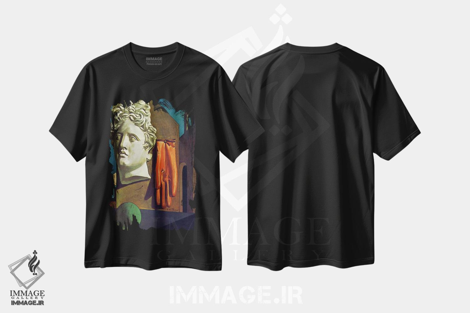 تیشرت طرح دار ترانه عشق، هنر فاخر معاصر اثر جورجو د کیریکو | immage.ir