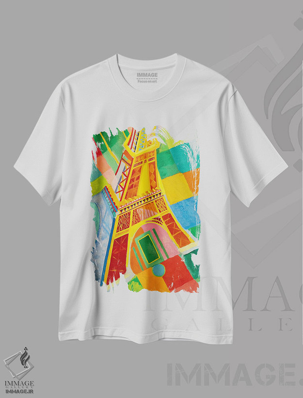 تیشرت طرح دار برج ایفل، هنر فاخر کلاسیک اثر رابرت دولونه | فروشگاه ایماژ