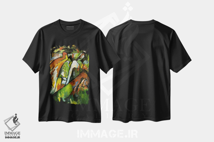تیشرت طرح دار بداهه پردازی شماره ۷ اثر واسیلی کاندینسکی | فروشگاه ایماژ