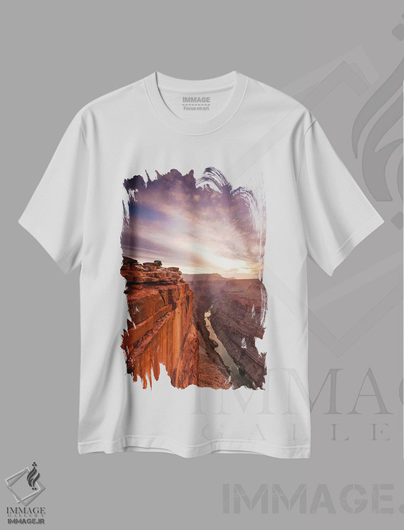 تیشرت طرح دار گرند کانیون، تزئینی اثر دن بالارد | فروشگاه ایماژ