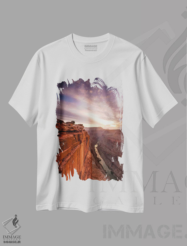 تیشرت طرح دار گرند کانیون، تزئینی اثر دن بالارد | فروشگاه ایماژ