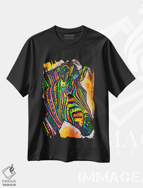 تیشرت طرح دار گورخر، مدیوم اثر دین روسو | immage.ir