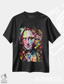 تیشرت طرح دار مونالیزا، هنر فاخر معاصر اثر دین روسو | فروشگاه ایماژ