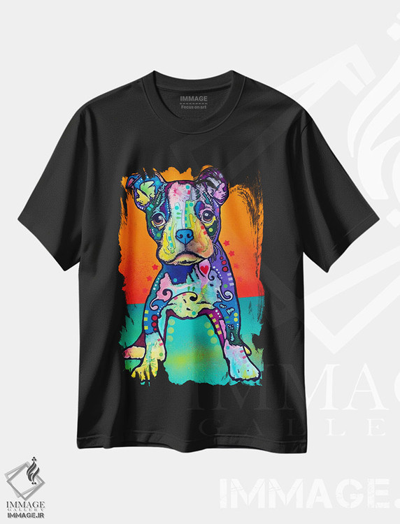 تیشرت طرح دار خودم به تنهایی، مدیوم اثر دین روسو | فروشگاه ایماژ