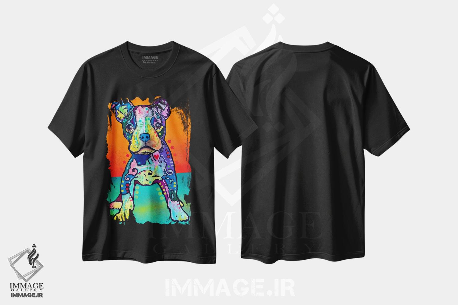 تیشرت طرح دار خودم به تنهایی، مدیوم اثر دین روسو | فروشگاه ایماژ